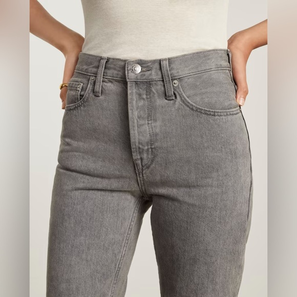 NWT Everlane 90’s Cheeky Jean in Grey sz 26 CROP - Picture 3 of 11
